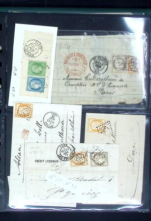 1849-1900 Ensemble de +200 lettres avec timbres, plus