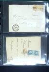 1849-1900 Ensemble de +200 lettres avec timbres, plus