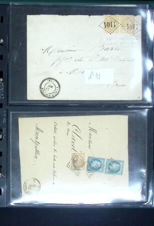 1849-1900 Ensemble de +200 lettres avec timbres, plus