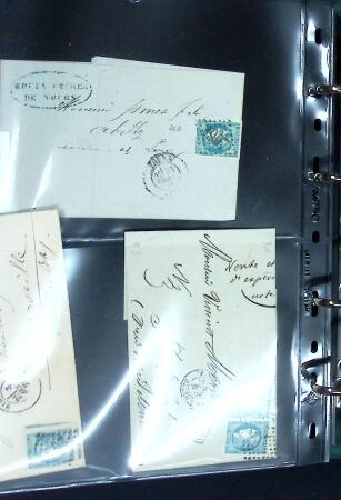 1849-1900 Ensemble de +200 lettres avec timbres, plus