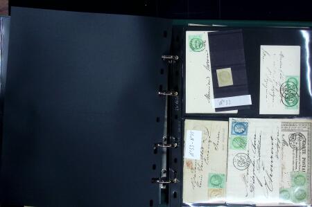1849-1900 Ensemble de +200 lettres avec timbres, plus