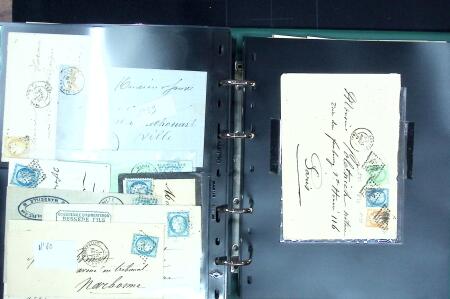 1849-1900 Ensemble de +200 lettres avec timbres, plus