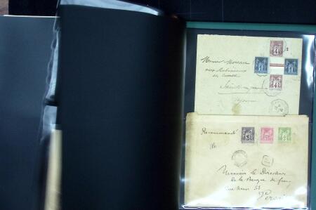 1849-1900 Ensemble de +200 lettres avec timbres, plus