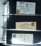 1849-1900 Ensemble de +200 lettres avec timbres, plus