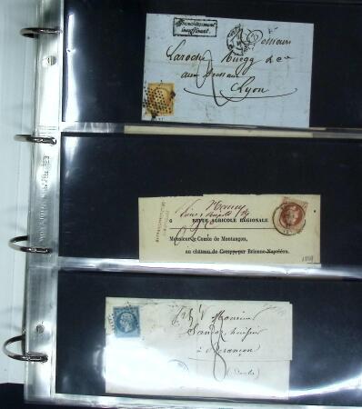 1849-1900 Ensemble de +200 lettres avec timbres, plus