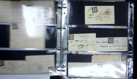 1849-1900 Ensemble de +200 lettres avec timbres, plus