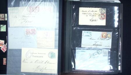 1849-1900 Ensemble de +200 lettres avec timbres, plus