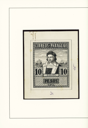 1928 Columbus 10p, attractive study on seven album