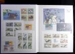 1989-1999 Mint nh collection of DUCKS in 2 stockbooks,
