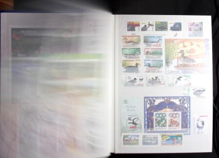 1989-1999 Mint nh collection of DUCKS in 2 stockbooks,