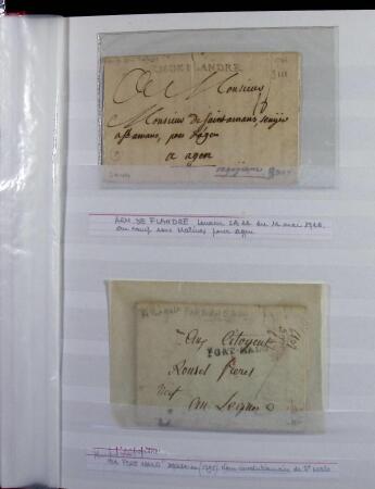 1623-1858 Sélection de 74 lettres préphilatéliques