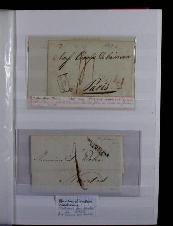 1623-1858 Sélection de 74 lettres préphilatéliques