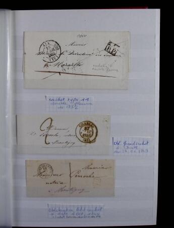 1623-1858 Sélection de 74 lettres préphilatéliques