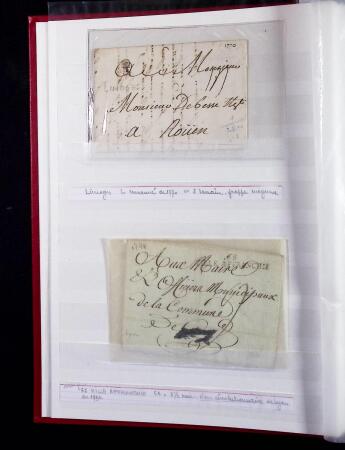 1623-1858 Sélection de 74 lettres préphilatéliques