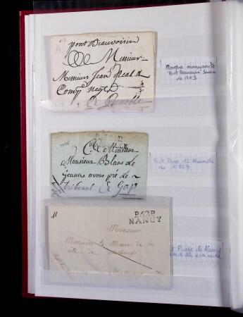 1623-1858 Sélection de 74 lettres préphilatéliques
