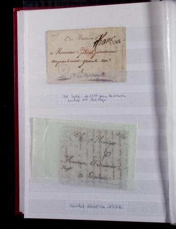 1623-1858 Sélection de 74 lettres préphilatéliques
