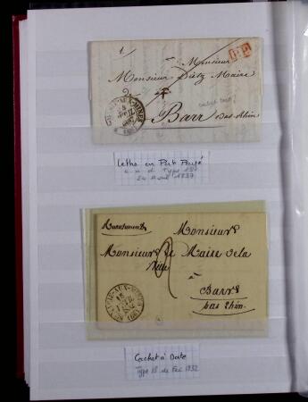 1623-1858 Sélection de 74 lettres préphilatéliques