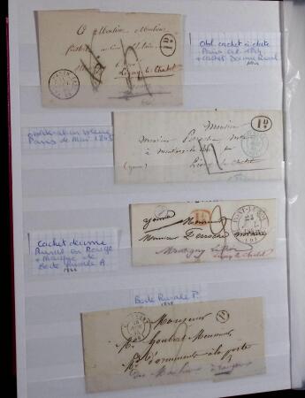 1623-1858 Sélection de 74 lettres préphilatéliques