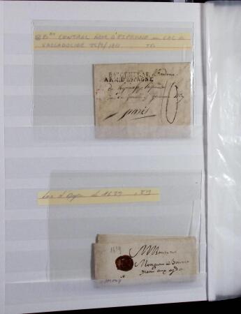 1623-1858 Sélection de 74 lettres préphilatéliques