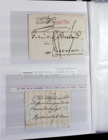 1623-1858 Sélection de 74 lettres préphilatéliques