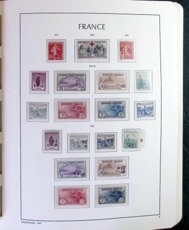 1900-1966 Collection de timbres neufs en 2 albums LEUCHTTURM