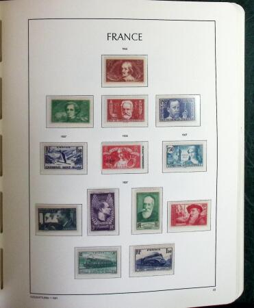 1900-1966 Collection de timbres neufs en 2 albums LEUCHTTURM