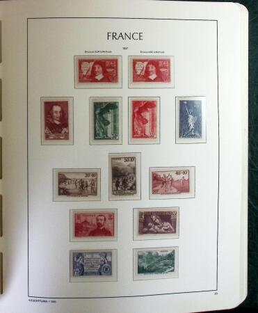 1900-1966 Collection de timbres neufs en 2 albums LEUCHTTURM
