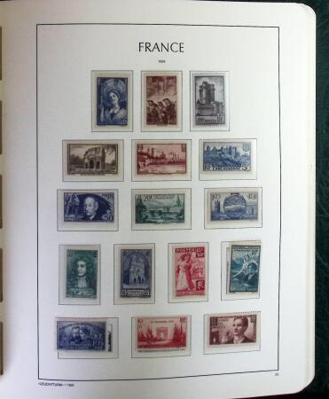 1900-1966 Collection de timbres neufs en 2 albums LEUCHTTURM