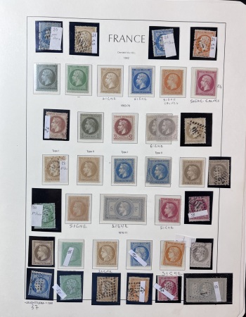 1849-1899 Collection de neufs et d'oblitérés bien