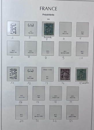1849-1899 Collection de neufs et d'oblitérés bien