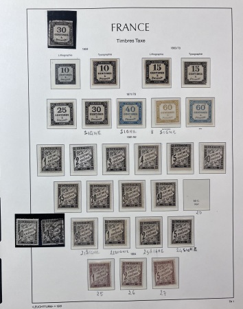 1849-1899 Collection de neufs et d'oblitérés bien