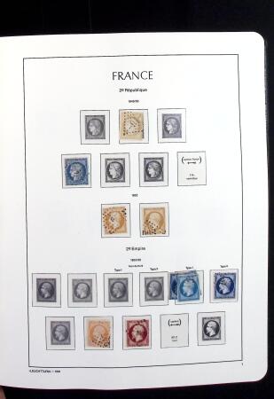 1850-2009 Collection de France en 5 albums LEUCHTTURM,