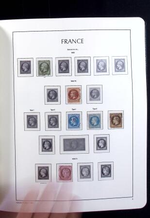 1850-2009 Collection de France en 5 albums LEUCHTTURM,