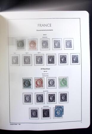 1850-2009 Collection de France en 5 albums LEUCHTTURM,