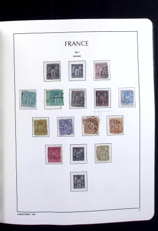 1850-2009 Collection de France en 5 albums LEUCHTTURM,