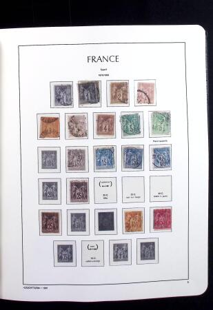 1850-2009 Collection de France en 5 albums LEUCHTTURM,