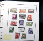 1924-2015 Collection de timbres d'Algérieen 4 albums,