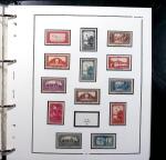 1924-2015 Collection de timbres d'Algérieen 4 albums,
