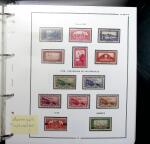 1924-2015 Collection de timbres d'Algérieen 4 albums,