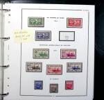 1924-2015 Collection de timbres d'Algérieen 4 albums,