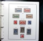 1924-2015 Collection de timbres d'Algérieen 4 albums,