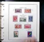 1924-2015 Collection de timbres d'Algérieen 4 albums,