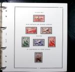 1924-2015 Collection de timbres d'Algérieen 4 albums,