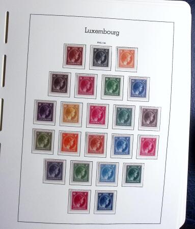1945-2015 Mnh stamp collection of Luxembourg in 2 Leuchtturm