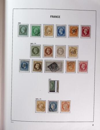 1849-1969 Collection de timbres de France en 2 albums
