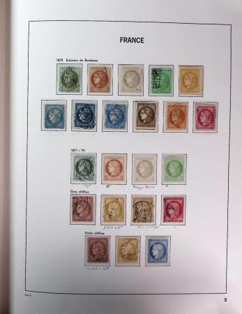 1849-1969 Collection de timbres de France en 2 albums