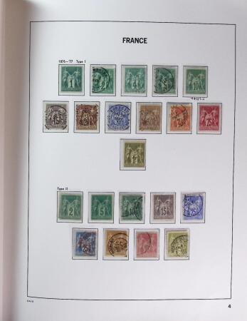 1849-1969 Collection de timbres de France en 2 albums