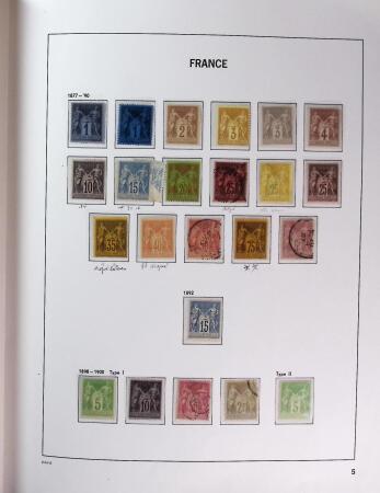 1849-1969 Collection de timbres de France en 2 albums