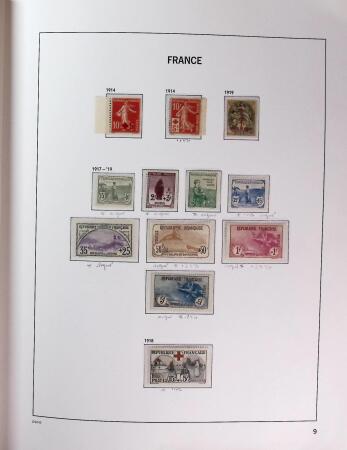 1849-1969 Collection de timbres de France en 2 albums