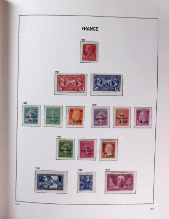 1849-1969 Collection de timbres de France en 2 albums